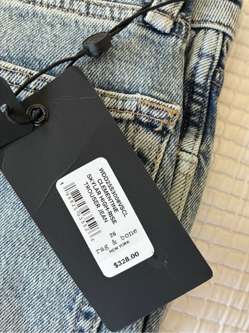 NWT Rag and Bone Clementine Skylar Trouser Jean Flare Size 26 - Picture 5 of 6